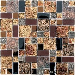 Bonaparte Мозаика стеклянная с камнем Liberty -2 30х30