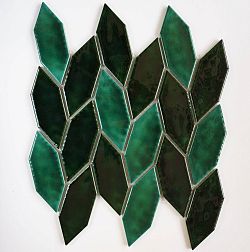 Керамическая плитка Orro Mosaic Orro Ceramic Green Garden Зеленая Глянцевая Мозаика 26,8х26,8 см