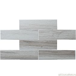 Bonaparte Керамическая мозаика Marmi Light Серая Матовая Мозаика 25,2х48,6 (6х24)