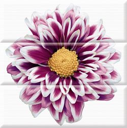 Керамическая плитка Absolut Keramika Aure Flowers Composicion Панно 45х45 см