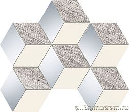 Керамическая плитка Tubadzin Senza Grey Hex Мозаика 22,1x29,8 см