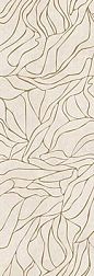 Керамическая плитка Декор Meissen Вставка Organic нити бежевый 25х75 см