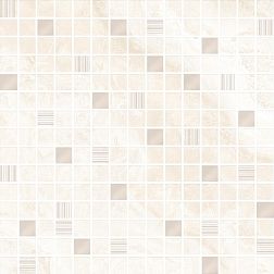Керамическая плитка Eurotile Crystile 77 Бежевая Глянцевая Мозаика 29,5х29,5 см