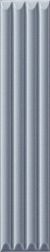 Керамическая плитка Ava Ceramica UP Cannettato Blue Matte Голубая Матовая Настенная плитка 5x25 см