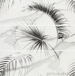 Керамическая плитка APE Ceramicas Statuary Decor Set (3 шт,) Areca Matt Панно 25х75 см