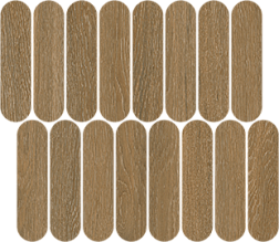 Керамическая плитка Vives Oslo Mosaico Toyen Коричневая Матовая Мозаика 27x31 см