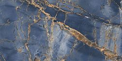 Керамическая плитка Italica Nabro Gold Blue High Glossy Синий Полированный Керамогранит 60х120 см