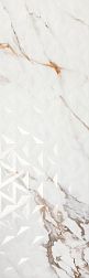 Porcelanite Dos Firenze 1219 Calacatta Gold Rel Geo Rett Настенная плитка 40x120 см