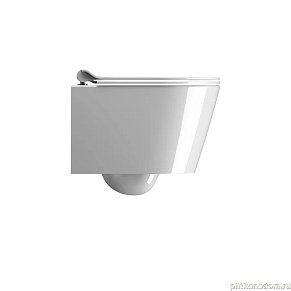 GSI KUBE X унитаз подвесной KUBE X безободковый с водоворотной системой смыва Swirlflush фаянсовый белый (941811)