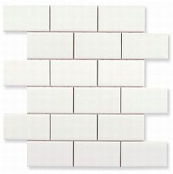 Керамическая плитка Adex Neri ADNE1046 Liso PB Blanco Мозаика плоская 5х10 30,5х30,9 см