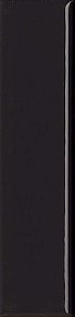 41zero42 Italic Plain Lux Nero Настенная плитка 5х20 см