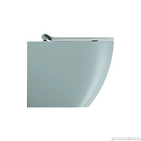 GSI PURA унитаз приставной (бачок в стене) PURA безободковый с водоворотной системой смыва Swirlflush фаянсовый голубой матовый (881015)