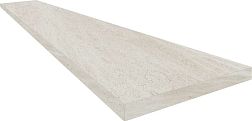 Coliseum Gres Contea White Белая Натуральная Ступень угловая Правая 33х120 см