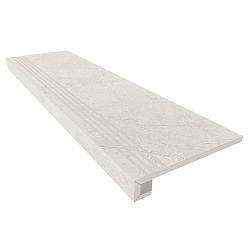 Ametis Marmulla MA01 Grey Серая Неполированная + Подступенок (14,5x120) Ступень 33х120 см