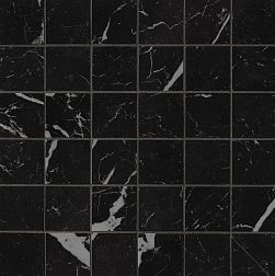 Керамическая плитка Fap Ceramiche Roma Gold Nero Elegante Черная Полированная Мозаика 30,5х30,5см