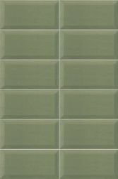 Керамическая плитка Mainzu Plus Bissel Green Olive Зеленая Глянцевая Настенная плитка 10х20 см