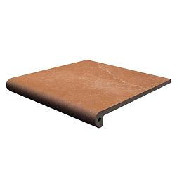 Керамическая плитка Exagres Stone Brown Peldano Fiorentino Фронтальная ступень 33х33