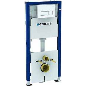 Geberit Duofix 458.128.21.1 Монтажный элемент для подвесного унитаза, 112 см, со смывным бачком, смывная клавиша Delta51