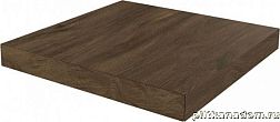 Керама Марацци Сальветти SG506820R-GCS Коричневая Ступень угловая клееная левая 33х33 см