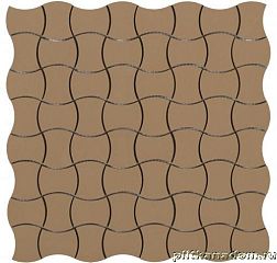 Ce.Si Butterfly Gallio Rett Коричневая Матовая Ректифицированная Мозаика 2,5x5 30x30 см