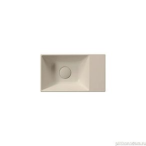 GSI KUBE Раковина X 40x23 без отверстия под смеситель, без перелива бежевый матовый (9484008)