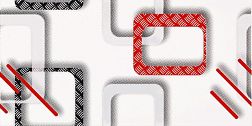 Cerrol Bianco-Negro Modern Red Centro Декор 30х60 см