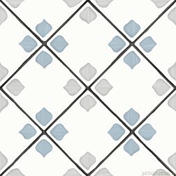 Керамическая плитка Harmony Tanger Silver Rhomb Керамогранит 12,3х12,3 см