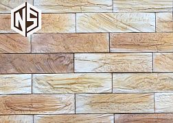 Next Stone Искусственный камень Кирпичная кладка Древесный кирпич арт.09 6х24,5 см