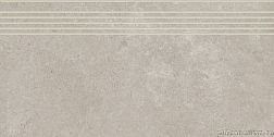 Керамическая плитка Rako Limestone DCPSE802 Beige-Grey Коичневая Матовая Ступень 30x60 см