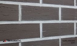 Керамическая плитка Terramatic Koro Brown 2201 Клинкер 7,1х24 см