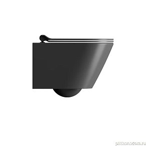 GSI KUBE X унитаз подвесной KUBE X безободковый с водоворотной системой смыва Swirlflush фаянсовый черный матовый (941626)