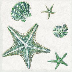 Kerlife Smalto Mare 1 Bianco Зеленый Матовый Декор 15х15 см