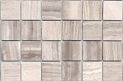 Caramelle Pietrine 7 мм Travertino Silver Pol Бежевая Полированная Мозаика 30,5х30,5х0,7 (4,8х4,8) см