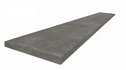 Керамическая плитка Coliseum Gres San Siro Дарк Ступень угловая левая черный 33x120 см