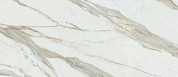 Керамическая плитка Mirage Cosmopolitan Calacatta Gold CP 02 Luc SQ Белый Полированный Керамогранит 120х278 см