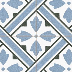 Керамическая плитка Prissmacer Howard Blue Pre. Микс Матовый Керамогранит 45x45 см