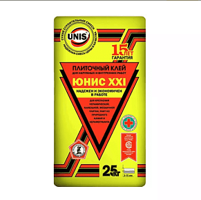 Клей плиточный Юнис XXI 25 kg142