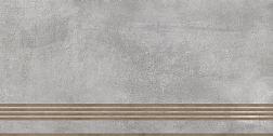 Керамическая плитка Global Tile Norse ST186VG Серая Матовая Ступень 30x60 см