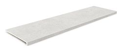 Керамическая плитка Ceramica Mayor Cements Snow Peldano Recto Белая Матовая Ступень 33х120 см