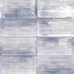 Керамическая плитка Mainzu Aquarel Deco Blu Голубая Глянцевая Настенная плитка 15x30 см