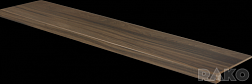 Rako Board DCFVF144 Dark Brown Фасонный элемент ступени 30x120 см