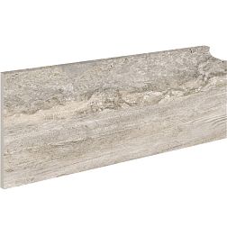 Керамическая плитка Exagres Marbles Zang. Fior Travertino Icquerdo Плинтус левый 18x40 см