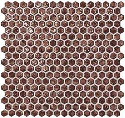 Atlas Concorde Dwell Rust Hexagon Gold Мозаика 30x30 см