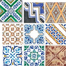 Geotiles Geomix Montmartre (15 видов рисунка) Керамогранит 22,3x22,3 см