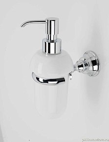 Stil Haus Smart, настенный керамический дозатор, бронза - белая керамика, SM30(25-BI)