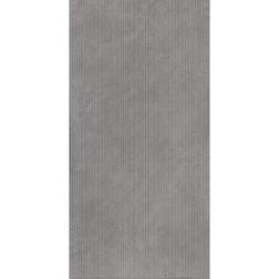 Керамическая плитка Italica Fog Gris Linear Stonelo Carving Серый Матовый Керамогранит 60х120 см