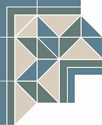 Top Cer Richmond Green Corner Микс Матовый Угол 26,1x40 см