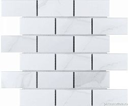 Керамическая плитка Starmosaic Homework Brick & Metro Brick Carrara Matt (BMP82223) Белая Матовая Мозаика 29,1х29,5