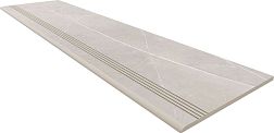 Estima Nolana NL02 Light Grey Серая Неполированная Ступень с насечками 30x120 см