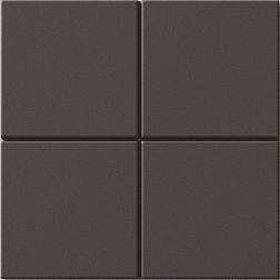 Керамическая плитка Wow Raster Grid M Basalt Черный Матовый Керамогранит 15x15 см